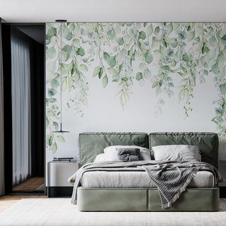 Tapet Soft Green Leaves