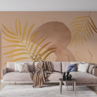 Tapet Gold Leaves